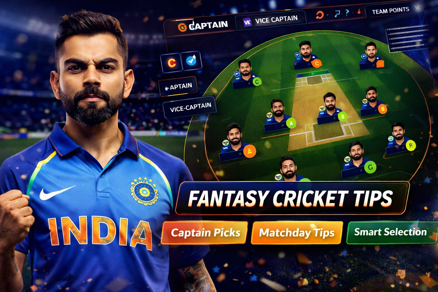 Come Fantasy Zone role based fantasy cricket checklist