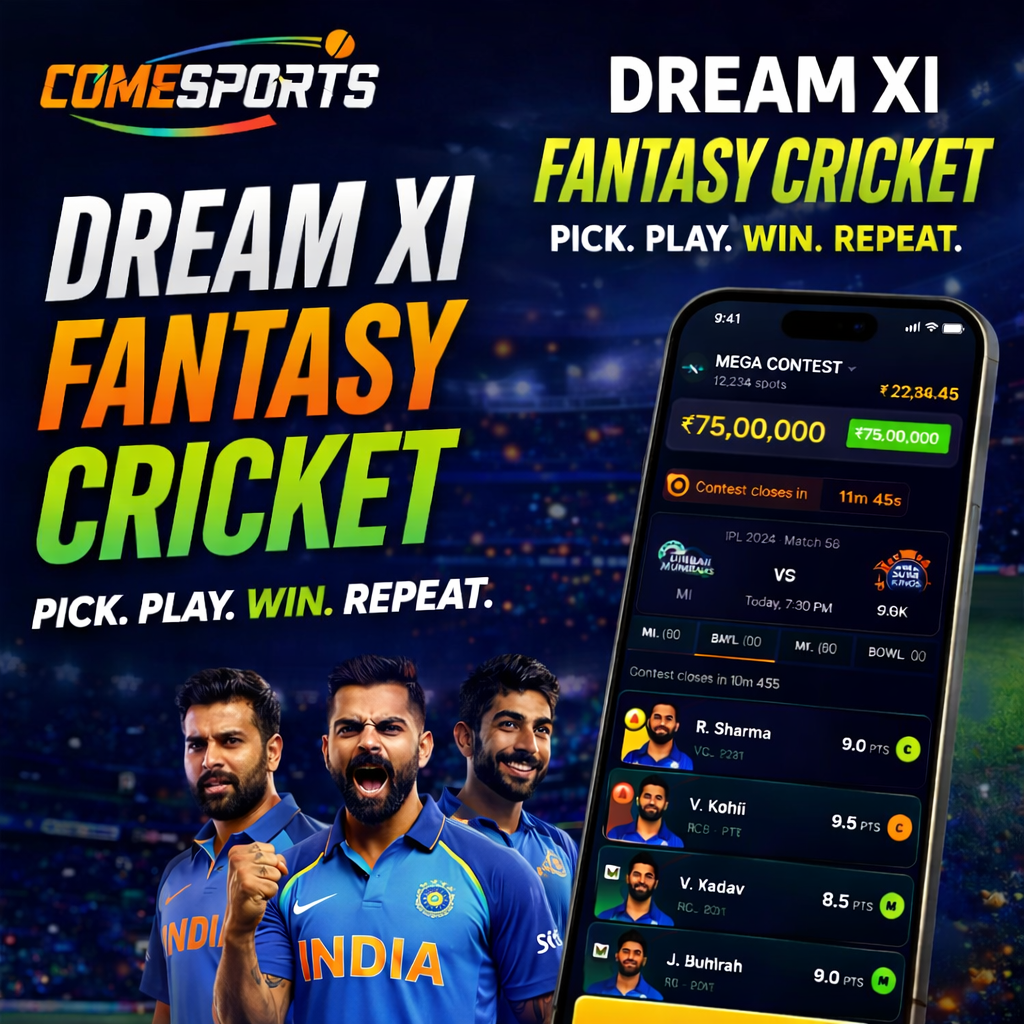 Come Fantasy Zone fantasy cricket challenge visual